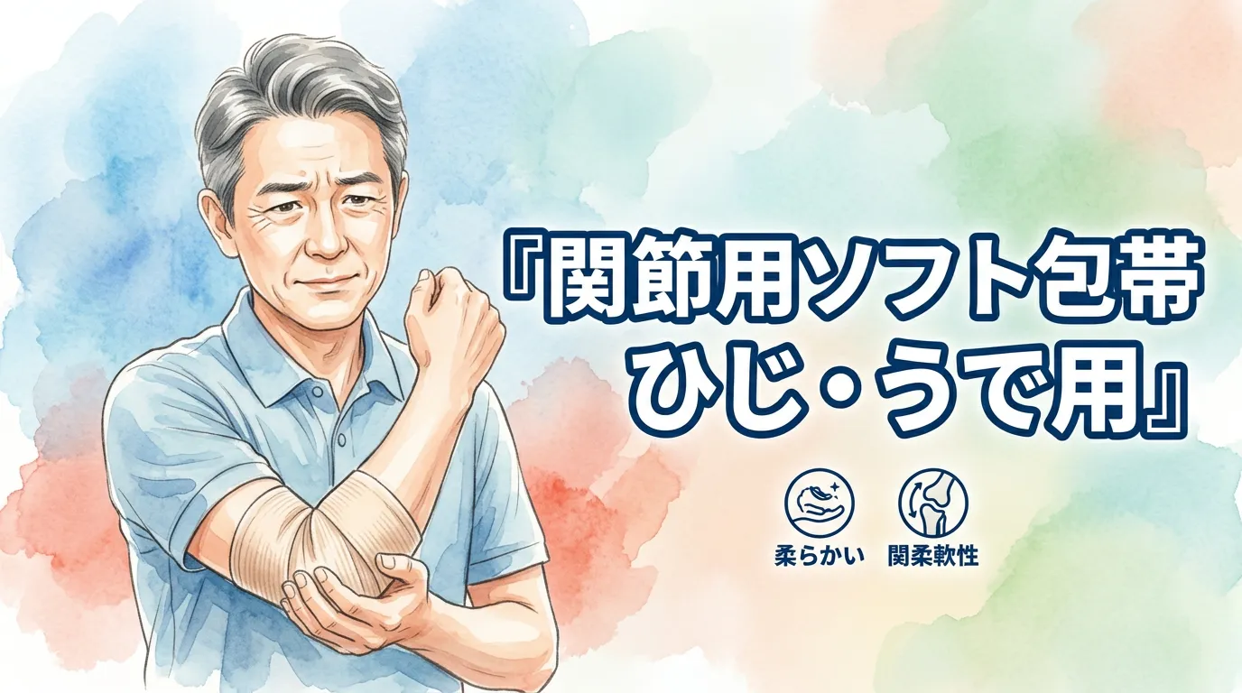 関節用ソフト包帯　ひじ・うで用