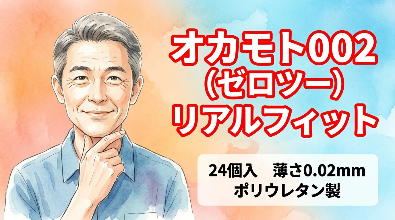 オカモト002（ゼロツー）　リアルフィット　24個入