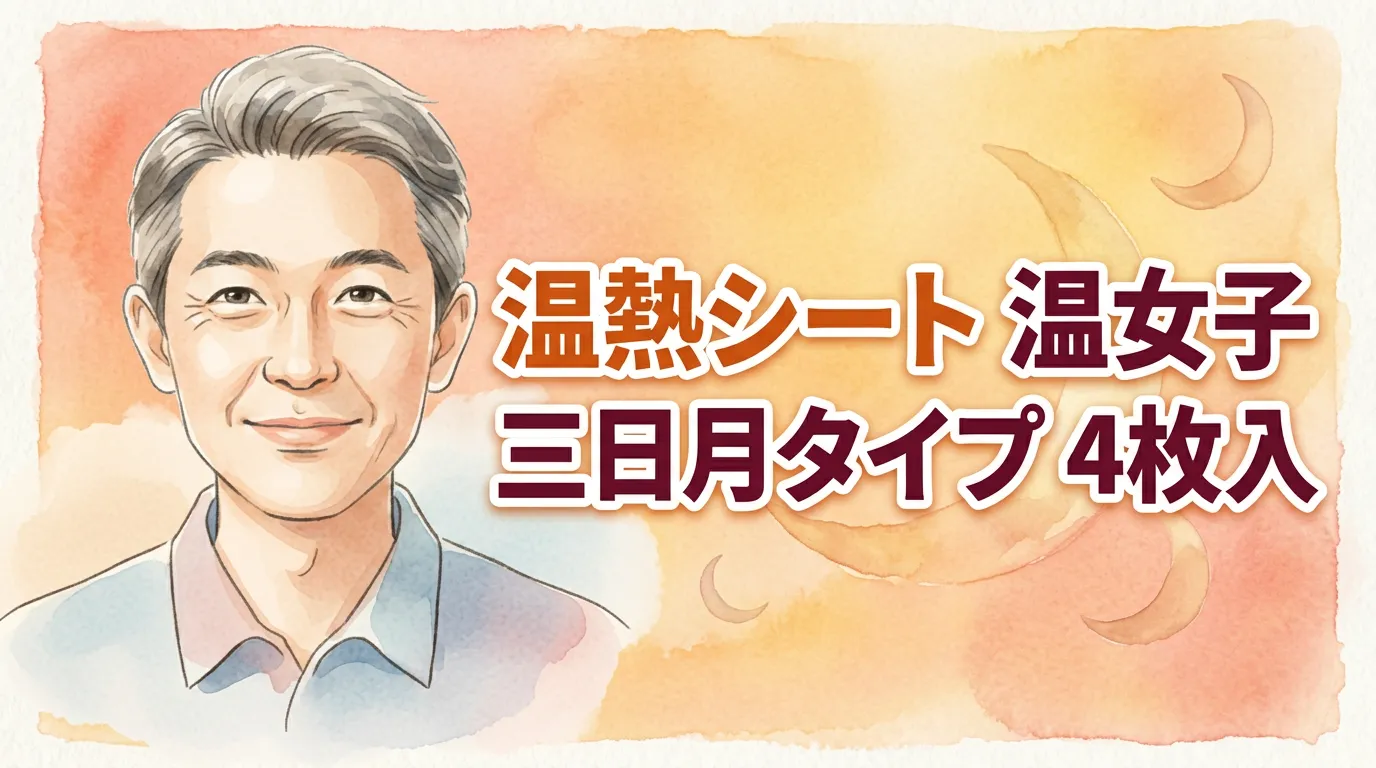 温熱シート 温女子 三日月タイプ 4枚入